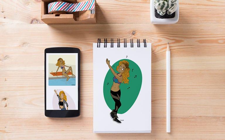 Illustrations web print
